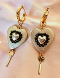 Aros corazón colgante