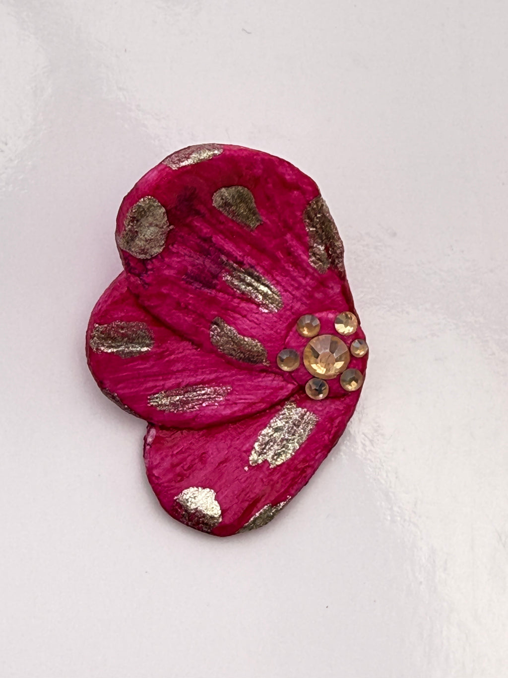 Aros pétalos fucsia