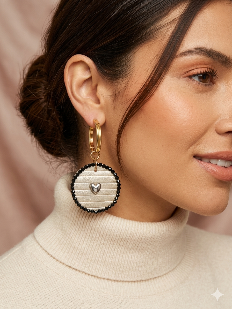 Aros circulo corazón